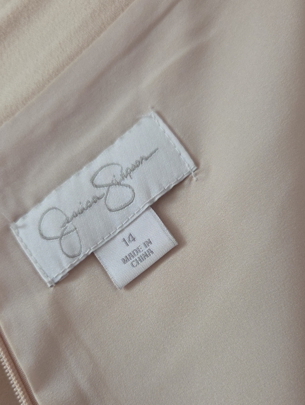Jessica Simpson Soft Blush Sheen Dress